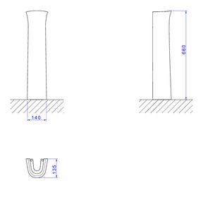 Coluna-Deca-para-Lavatorio-Aspen-Izy-Azul---Deca---C.10.51---Fundo-Branco-Medida-Imagem-do-Desenho-tecnico-de-engenharia