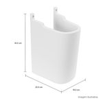 Coluna-Suspensa-Deca-para-Lavatorio-Vogue-Plus-Branco---Deca---C.510.17---Fundo-Branco-Medida-Foto-com-medidas-Produto-unico-ou-multiplos