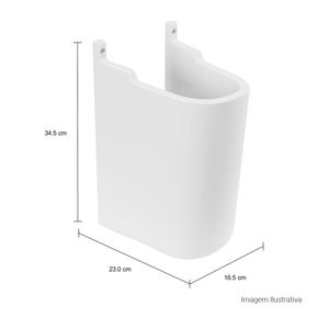 Coluna-Suspensa-Deca-para-Lavatorio-Vogue-Plus-Branco---Deca---C.510.17---Fundo-Branco-Medida-Foto-com-medidas-Produto-unico-ou-multiplos