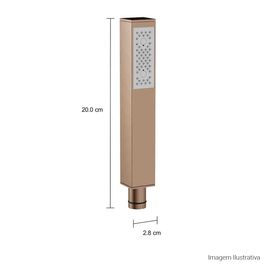 Ducha Manual Quadrada Corten