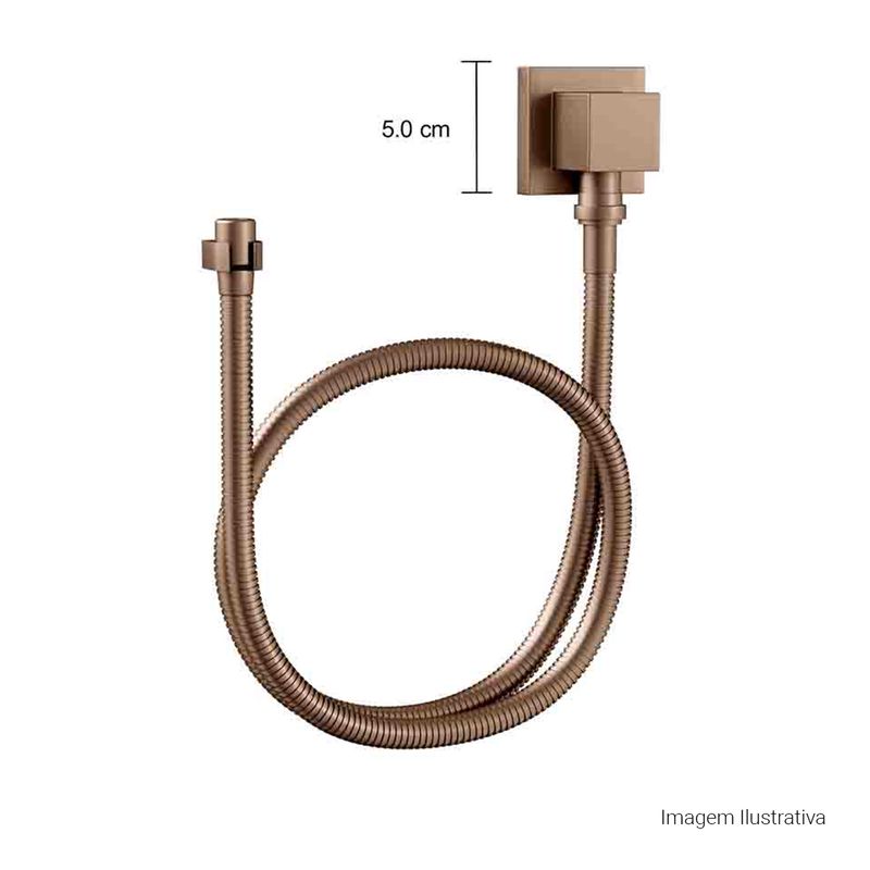 Kit-Flexivel-Deca-com-Suporte-para-Ducha-Manual-Quadrado-Corten---Deca---4604.CT.170.MT---Fundo-Branco-Medida-Foto-com-medidas-Produto-unico-ou-multiplos