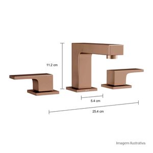 Misturador de Mesa Bica Baixa para Lavatório Unic Corten