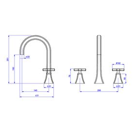 Misturador Deca de Mesa Bica Alta para Lavatório Wish Cromado
