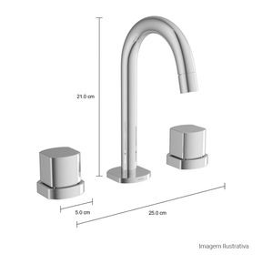 Misturador-Deca-de-Mesa-Bica-Alta-para-Lavatorio-Dn15-Liv-Cromado---Deca---1877.C30---Fundo-Branco-Medida-Foto-com-medidas-Produto-unico-ou-multiplos