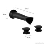 Misturador-Deca-de-Parede-para-Lavatorio-Jader-Almeida-Black-Matte---Deca---1878.BL100.MT---Fundo-Branco-Medida-Foto-com-medidas-Produto-unico-ou-multiplos