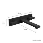 Misturador-Deca-de-Parede-para-Lavatorio-Dream-Black-Matte---Deca---1878.BL87.MT.T01---Fundo-Branco-Medida-Foto-com-medidas-Produto-unico-ou-multiplos