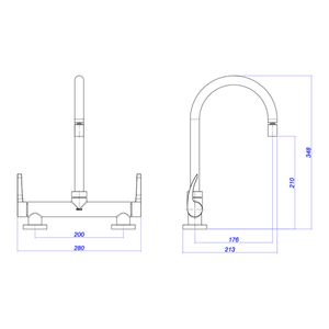 Misturador Deca de Mesa para Cozinha Fast Cromado