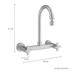 Misturador-Deca-de-Parede-para-Cozinha-MaxCromado---Deca---1258.C34---Fundo-Branco-Medida-Foto-com-medidas-Produto-unico-ou-multiplos
