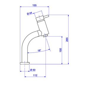 Misturador Monocomando Deca de Mesa Bica Baixa para Lavatório Link Cromado