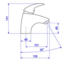 Misturador Monocomando Deca de Mesa Bica Baixa para Lavatório Smart Cromado