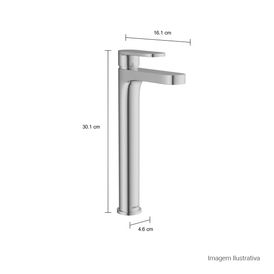 Misturador Monocomando Deca de Mesa Bica Alta para Lavatório Drop Cromado
