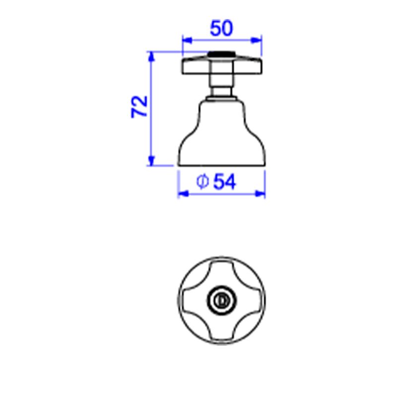 Acabamento-para-Registro-de-Gaveta-e-Pressao-Deca-ate-1--Standard-Cromado---Deca---4900.C39.PQ---Fundo-Branco-Medida-Imagem-do-Desenho-tecnico-de-engenharia