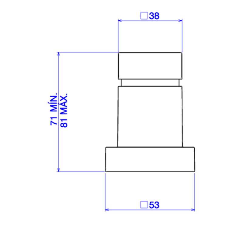 Acabamento-para-Registro-de-Gaveta-Deca-ate-1--Cubo-Cromado---Deca---4900.C86.PQ---Fundo-Branco-Medida-Imagem-do-Desenho-tecnico-de-engenharia