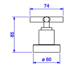 Acabamento-para-Registro-de-Gaveta-Deca-ate-1--Duna-Classica-Corten---Deca---4900.CT64.PQ.MT---Fundo-Branco-Medida-Imagem-do-Desenho-tecnico-de-engenharia