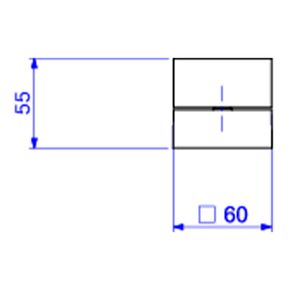 Acabamento-para-Registro-de-Gaveta-Deca-ate-1--Dream-Gold---Deca---4900.GL87.PQ---Fundo-Branco-Medida-Imagem-do-Desenho-tecnico-de-engenharia