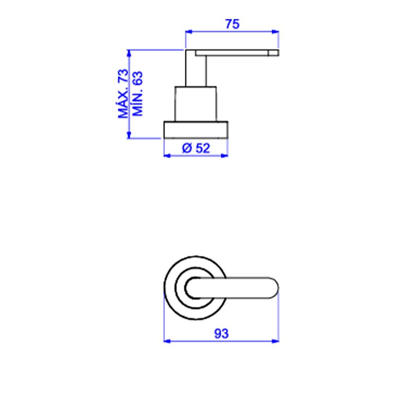Acabamento-para-Registro-Deca-com-Conversor-Docol-FlexPlus-Cromado---Deca---4903.C21.PQ---Fundo-Branco-Medida-Imagem-do-Desenho-tecnico-de-engenharia