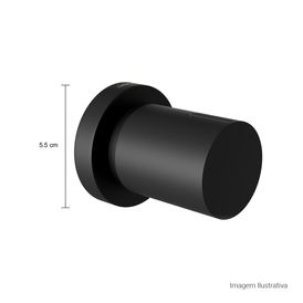 Acabamento para Registro de Pressão 1/2 e 3/4 com Mecanismo 1/2 Volta Arthur Casas Black Matte