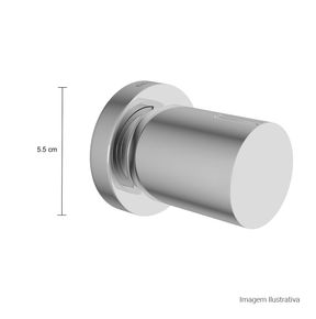 Acabamento-para-Registro-de-Pressao-Deca-1-2--e-3-4--com-Mecanismo-1-2-Volta-Arthur-Casas-Cromado---Deca---4916.C101.PQ---Fundo-Branco-Medida-Foto-com-medidas-Produto-unico-ou-multiplos