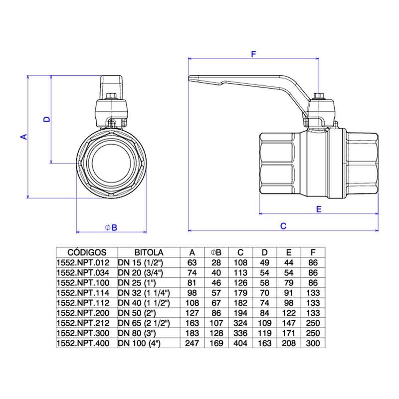 Registro-de-Esfera-Deca-Npt-1-1-4-----Deca---1552.NPT.114---Fundo-Branco-Medida-Imagem-do-Desenho-tecnico-de-engenharia