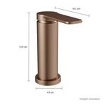 Acionamento-para-Monocomando-Deca-de-Mesa-para-Cozinha-Flat-You-Corten---Deca---4992.CT99.MT.02---Fundo-Branco-Medida-Foto-com-medidas-Produto-unico-ou-multiplos