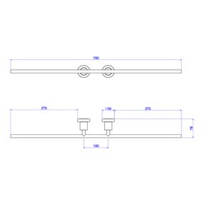 Porta-Toalha-Deca-Barra-Dupla-Slim-Black-Matte---Deca---2042.BL.SLM.MT---Fundo-Branco-Medida-Imagem-do-Desenho-tecnico-de-engenharia