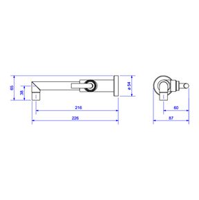 Torneira-Deca-de-Parede-para-Lavatorio-Izy-Plus-Cromado---Deca---1178.C24---Fundo-Branco-Medida-Imagem-do-Desenho-tecnico-de-engenharia