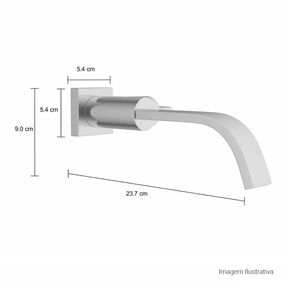 Torneira-Deca-de-Parede-para-Lavatorio-Polo-Cromado---Deca---1178.C33---Fundo-Branco-Medida-Foto-com-medidas-Produto-unico-ou-multiplos