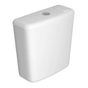 Caixa Acoplada Deca Higienizadora com Duplo Acionamento e Cartucho de Limpeza para Bacias Aspen Fast Flex Izy Ravena Branco