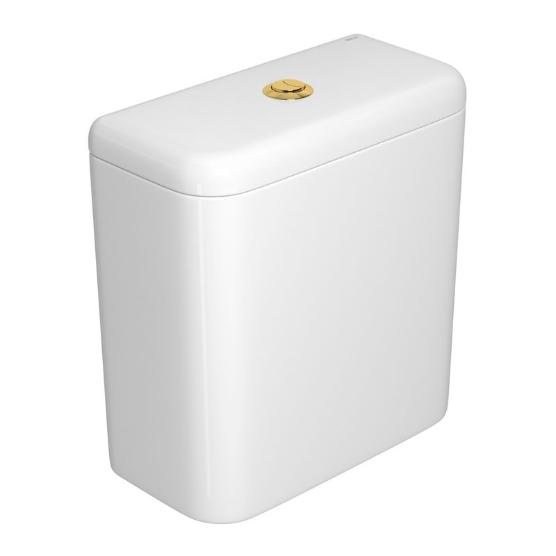 Caixa-Acoplada-Deca-com-Acionamento-Duo-para-Bacias-Carrara-Nuova-Branco-e-Gold---Deca---CD.11F.GL.17---Fundo-Branco-Produto-Principal-SKU-posicionada-na-diagonal-direita-ou-redondo-e-produto-fechado
