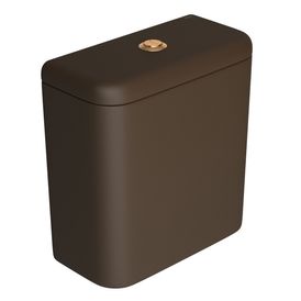Caixa Acoplada com Acionamento Duo Gold Matte Cd.11f  Marrom Fosco