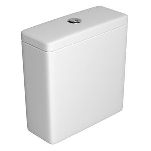 Caixa Acoplada Deca com Acionamento Duo para Bacias Axis Piano Polo Quadra Unic Branco e Cromado