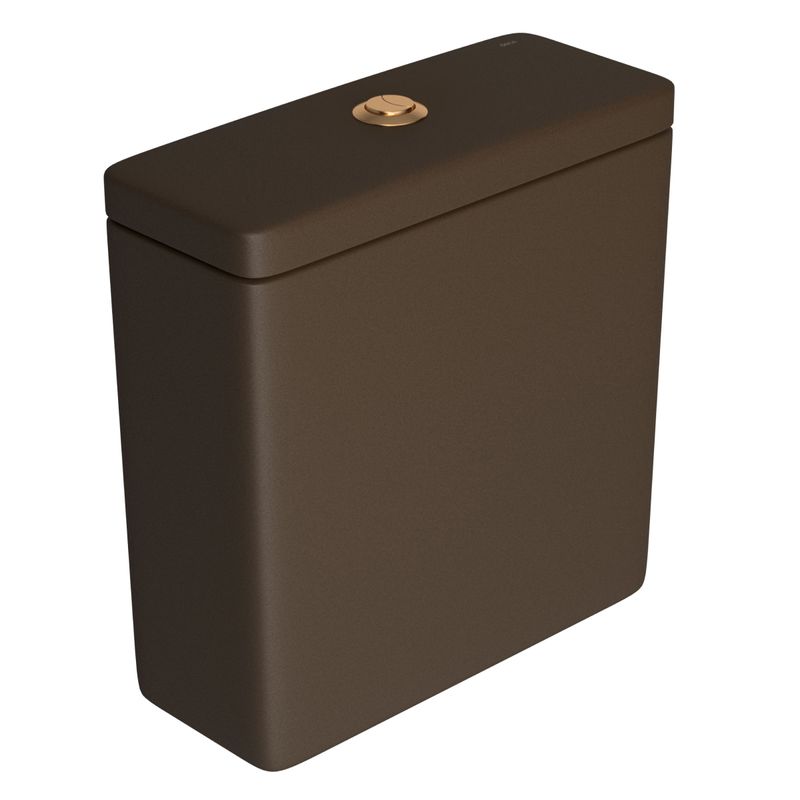 Caixa-Acoplada-Deca-com-Acionamento-Duo-para-Bacias-Axis-Piano-Polo-Quadra-Unic-Marrom-Fosco-e-Gold-Matte---Deca---CD.21F.GL.MT.22---Fundo-Branco-Produto-Principal-SKU-posicionada-na-diagonal-direita-ou-redondo-e-produto-fechado