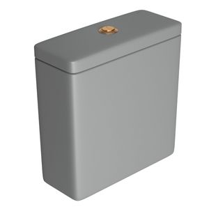 Caixa para Acoplar Acionamento Duo com Botao Gold Matte Quadra/polo/pianocinza Fosco