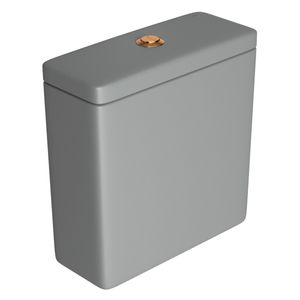 Caixa Acoplada com Acionamento Duo Unic / Piano / Polo / Quadra / Axis Cinza Fosco / Red Gold
