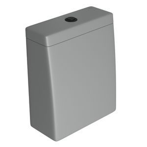 Caixa Acoplada com Acionamento Duo Cinza Fosco/black Matte