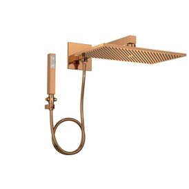 Chuveiro com Desviador e Ducha Manual Unic 40 Cm Red Gold