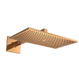 Chuveiro com Tubo Parede Unic 40 Cm Red Gold