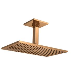 Chuveiro com Tubo para Teto Unic 40 Cm Red Gold