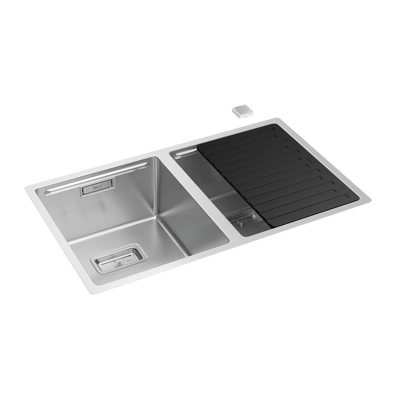 Cuba-Dupla-Deca-para-Cozinha-em-Inox745x440x201-Wish-Inox---Deca---CC.620.75.DUO.INX---Fundo-Branco-Produto-Principal-SKU-posicionada-na-diagonal-direita-ou-redondo-e-produto-fechado