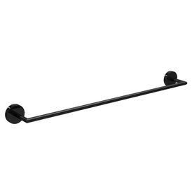 Porta Toalha Barra 50cm Acessórios Disco Black Noir