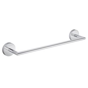 Porta Toalha Barra Disco 30 Cm Cromado