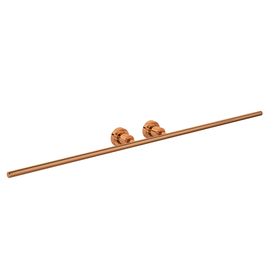 Porta Toalha com Barra Dupla Slim Red Gold