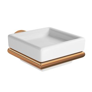 Saboneteira em Louça Slim Red Gold