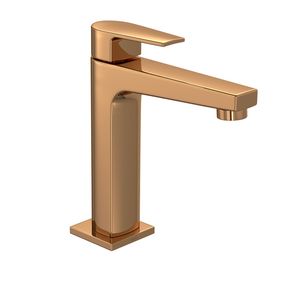 Torneira-Deca-de-Mesa-Bica-Media-para-Lavatorio-Level-Red-Gold---Deca---1193.GL26.RD---Fundo-Branco-Produto-Principal-SKU-posicionada-na-diagonal-direita-ou-redondo-e-produto-fechado