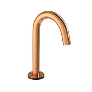 Torneira de Mesa Touchless Bica Baixa para Lavatório Curve Red Gold
