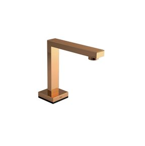 Torneira-Deca-de-Mesa-Bica-Alta-Touchless-para-Lavatorio-Dream-Red-Gold---Deca---1785.GL87.RD.SNS---Fundo-Branco-Produto-Principal-SKU-posicionada-na-diagonal-direita-ou-redondo-e-produto-fechado