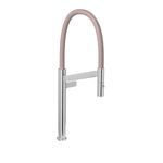 Torneira-Deca-de-Mesa-Bica-Alta-para-Cozinha-Colore-Cromado-e-Fendi---Deca---1189.C.FD---Fundo-Branco-Produto-Principal-SKU-posicionada-na-diagonal-direita-ou-redondo-e-produto-fechado