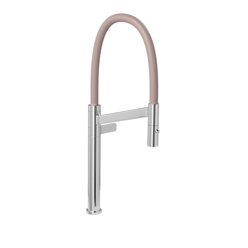 Torneira-Deca-de-Mesa-Bica-Alta-para-Cozinha-Colore-Cromado-e-Fendi---Deca---1189.C.FD---Fundo-Branco-Produto-Principal-SKU-posicionada-na-diagonal-direita-ou-redondo-e-produto-fechado