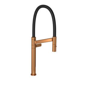 Torneira-Deca-de-Mesa-para-Cozinha-Colore-Red-Gold-e-Preto---Deca---1189.GL.RD.PT---Fundo-Branco-Produto-Principal-SKU-posicionada-na-diagonal-direita-ou-redondo-e-produto-fechado