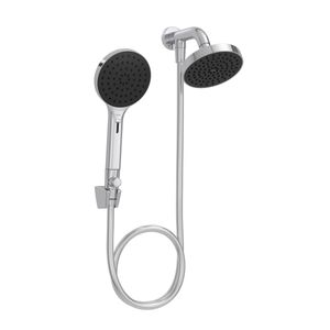 Chuveiro Redondo de Parede 12,6cm com Desviador Cromado